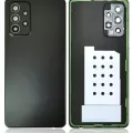Back Cover Glass For Samsung Galaxy A52 5G (A526 / 2021) (Aftermarket Plus) (Awesome Black)