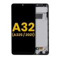 OLED Assembly With Frame For Samsung Galaxy A32 4G (A325 / 2021) (Refurbished) (Awesome Black)