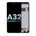 Дисплейний модуль (LCD) з рамкою для Samsung Galaxy A32 5G (A326F/B/M / 2021) (International Dual Sim Model) (Service Pack) (Awesome Black)