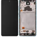 OLED Assembly With Frame For Samsung Galaxy A72 (A725 / 2021) (Service Pack) (Awesome Blue)