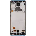 OLED Assembly With Frame For Samsung Galaxy A72 (A725 / 2021) (Aftermarket Plus) (Awesome Blue)