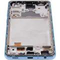 OLED Assembly With Frame For Samsung Galaxy A72 (A725 / 2021) (Aftermarket Plus) (Awesome Blue)