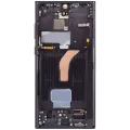 Дисплейний модуль (OLED) з рамкою для Samsung Galaxy S22 Ultra 5G (Service Pack) (Phantom Black)