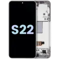 OLED Assembly With Frame For Samsung Galaxy S22 5G (Service Pack) (White)