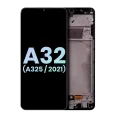 Дисплейний модуль (LCD) з рамкою для Samsung Galaxy A32 4G (A325 / 2021) (Service Pack) (Awesome Black)