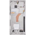 Дисплейний модуль (OLED) з рамкою для Samsung Galaxy S22 Ultra 5G (Service Pack) (Phantom White)