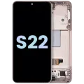 OLED Assembly With Frame For Samsung Galaxy S22 5G (Service Pack) (Pink Gold)