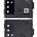Back Camera Lens With Cover Bezel Ring For Samsung Galaxy A02S (A025 / 2020) (G Version) (Black)