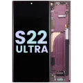 OLED Assembly With Frame For Samsung Galaxy S22 Ultra 5G (Service Pack) (Burgundy)