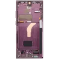 OLED Assembly With Frame For Samsung Galaxy S22 Ultra 5G (Service Pack) (Burgundy)