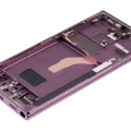 OLED Assembly With Frame For Samsung Galaxy S22 Ultra 5G (Service Pack) (Burgundy)