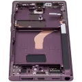 OLED Assembly With Frame For Samsung Galaxy S22 Ultra 5G (Service Pack) (Burgundy)