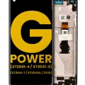 LCD Assembly With Frame For Motorola Moto G Power (XT2041-4 / XT2041-6 / XT2041-7 / XT2041DL / 2020) (Refurbished) (Smoke Black)