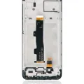 LCD Assembly With Frame For Motorola Moto E7 Power (XT2097-6 / 2021) (Refurbished) (Black)