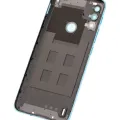 Back cover Glass For Motorola Moto E7 Power (XT2097-6 / 2021) (Tahiti Blue)