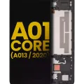 LCD Assembly With Frame For Samsung Galaxy A01 Core (A013 / 2020) (Refurbished) (Black)