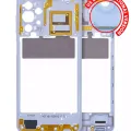 Mid-Frame Housing For Samsung Galaxy A23 5G (A236B / 2022) (International Version) (Blue)