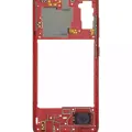 Mid-Frame Housing For Samsung Galaxy A41 (A415 / 2020) (Aftermarket Plus) (Prism Crush Red)