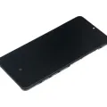 OLED Assembly With Frame For Samsung Galaxy A32 4G (A325 / 2021) (Aftermarket Plus) (Awesome Black)