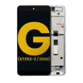 LCD Assembly With Frame For Motorola Moto G 5G (XT2113-3 / 2020) (Refurbished) (Frosted Silver)