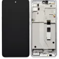 LCD Assembly With Frame For Motorola Moto G 5G (XT2113-3 / 2020) (Refurbished) (Frosted Silver)