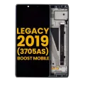 LCD Assembly With Frame For Coolpad Legacy 2019 (3705AS / Boost Mobile Version) (Refurbished) (Black)
