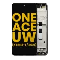 LCD Assembly With Frame For Motorola One 5G Ace UW (XT2113-1 / 2021) (Refurbished) (Volcanic Gray)