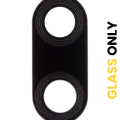 Back Camera Lens (Glass Only) With Adhesive For Motorola Moto E6s (XT2053-1 / XT2053-2 / 2020) / E6i (XT2053-5 / 2021) (Black)