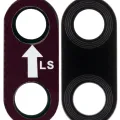 Back Camera Lens (Glass Only) With Adhesive For Motorola Moto E6s (XT2053-1 / XT2053-2 / 2020) / E6i (XT2053-5 / 2021) (Black)