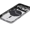 Задня кришка з дрібними деталями для iPhone 12 Pro Max (EU / Global Version) (Used OEM Pull: Grade B) (графітовий)