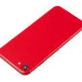 Back Housing W/ Small Components Pre-Installed For iPhone SE (2020) (No Logo) (Aftermarket Plus) (Red)