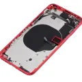 Back Housing W/ Small Components Pre-Installed For iPhone SE (2020) (No Logo) (Aftermarket Plus) (Red)
