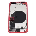 Back Housing W/ Small Components Pre-Installed For iPhone SE (2020) (No Logo) (Aftermarket Plus) (Red)