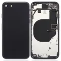 Back Housing W/ Small Components Pre-Installed For iPhone SE (2020) (No Logo) (Aftermarket Plus) (Black)