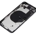 Back Housing W/ Small Components Pre-Installed For iPhone SE (2020) (No Logo) (Aftermarket Plus) (Black)