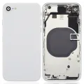 Back Housing W/ Small Components Pre-Installed For iPhone SE (2020) (No Logo) (Aftermarket Plus) (White)