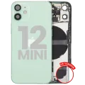 Back Housing W/ Small Parts For iPhone 12 Mini (US Version) (Used OEM Pull: Grade A) (Green)