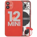 Back Housing W/ Small Parts For iPhone 12 Mini (US Version) (Used OEM Pull: Grade A) (Red)