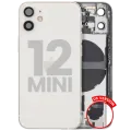 Back Housing W/ Small Parts For iPhone 12 Mini (US Version) (Used OEM Pull: Grade A) (White)
