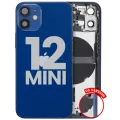 Back Housing W/ Small Parts For iPhone 12 Mini (US Version) (Used OEM Pull: Grade B) (Blue)