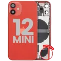 Back Housing W/ Small Parts For iPhone 12 Mini (US Version) (Used OEM Pull: Grade B) (Red)