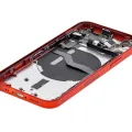 Back Housing W/ Small Parts For iPhone 12 Mini (US Version) (Used OEM Pull: Grade B) (Red)