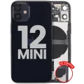 Back Housing W/ Small Parts For iPhone 12 Mini (US Version) (Used OEM Pull: Grade C) (Black)