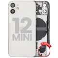 Back Housing W/ Small Parts For iPhone 12 Mini (US Version) (Used OEM Pull: Grade C) (White)