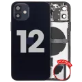 Задня кришка з малими деталями для iPhone 12 (US Version) (Used OEM Pull: Grade B) (чорний)