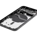 Задня кришка з малими деталями для iPhone 12 (US Version) (Used OEM Pull: Grade B) (чорний)