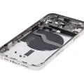 Back Housing W/ Small Parts For iPhone 12 (US Version) (Used OEM Pull: Grade B) (White)