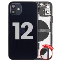 Задня кришка з малими деталями для iPhone 12 (US Version) (Used OEM Pull: Grade C) (чорний)