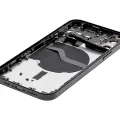 Задня кришка з малими деталями для iPhone 12 (US Version) (Used OEM Pull: Grade C) (чорний)