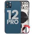Back Housing W/ Small Parts For iPhone 12 Pro (US Version) (Used OEM Pull: Grade B) (Pacific Blue)